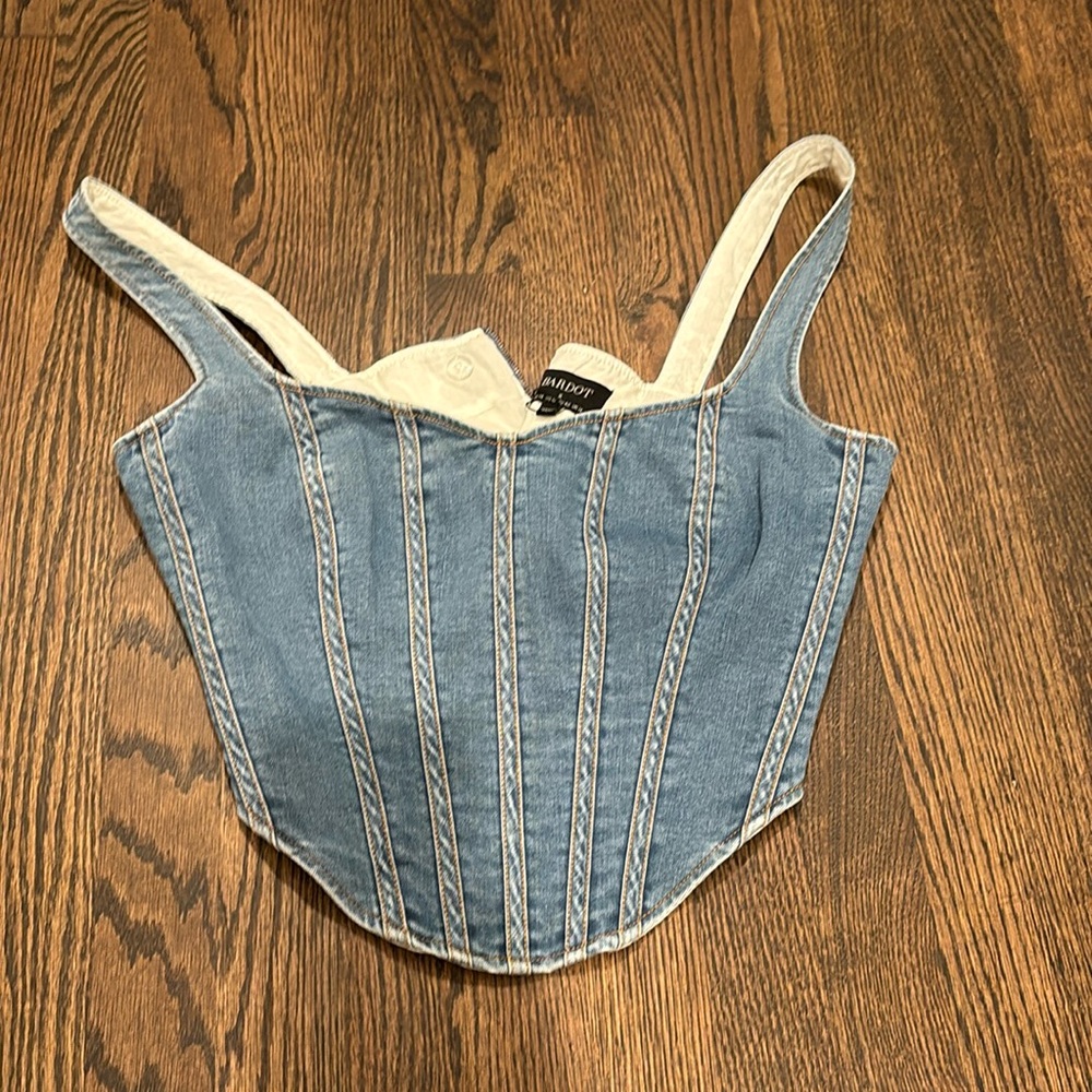 Bardot Denim Top BRAND NEW WITH TAGS